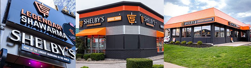 Shelby's Legendary Shawarma Franchise Opportunity, store fronts